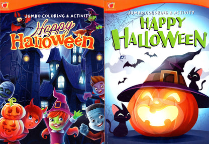 Happy Halloween - Halloween Coloring & Activity Book (Set of 2 Books)