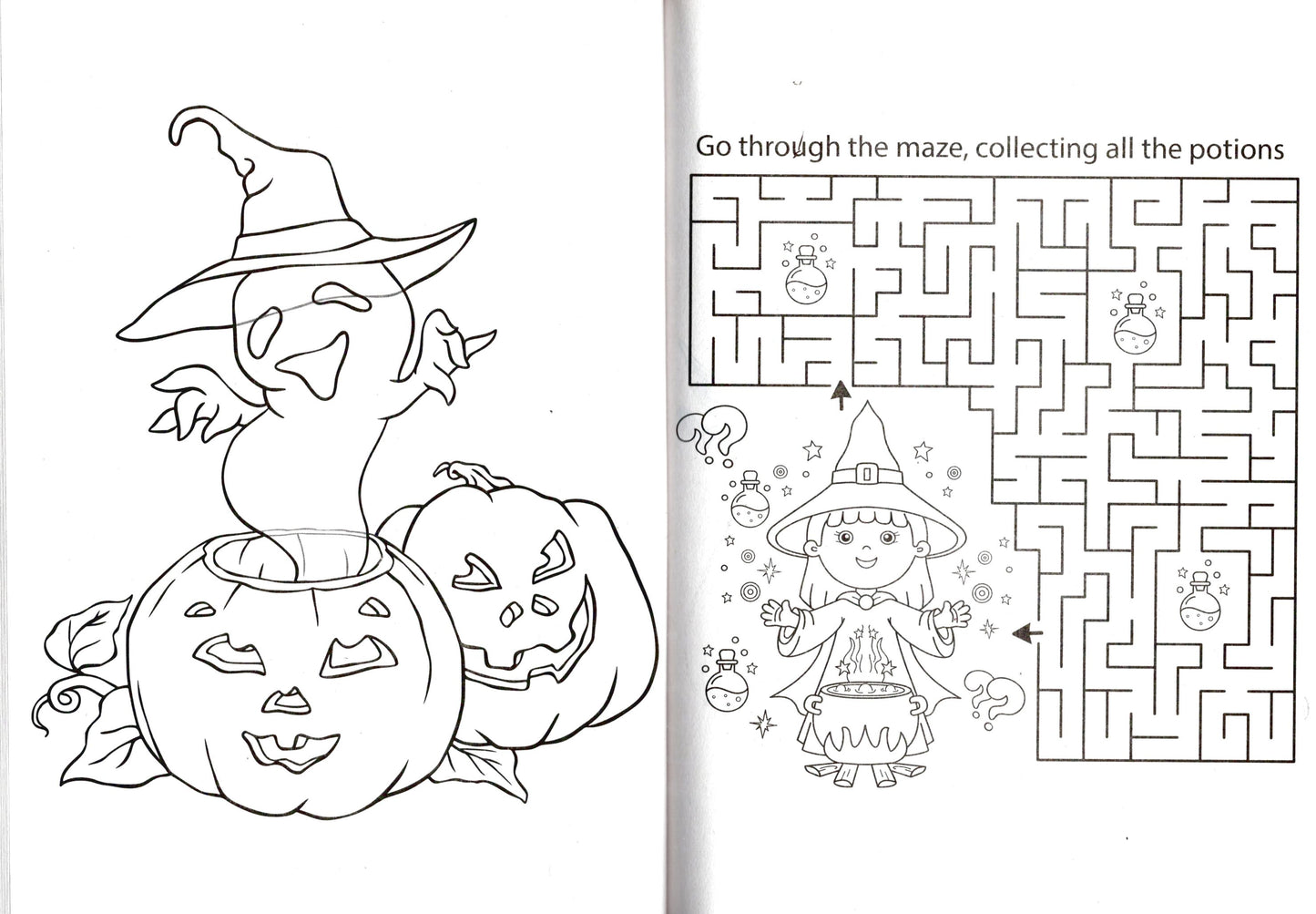 Happy Halloween - Halloween Coloring & Activity Book (Set of 2 Books)