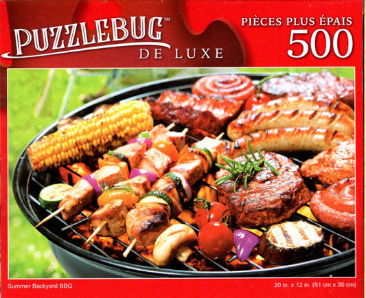 Summer Backyard BBQ - 500 Pieces Deluxe Jigsaw Puzzle