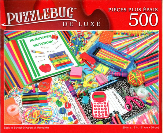 Back to School - 500 Pieces Deluxe Jigsaw Puzzle