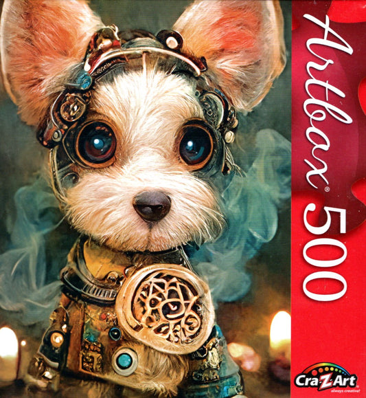 Steampunk Puppy - 500 Pieces Jigsaw Puzzle