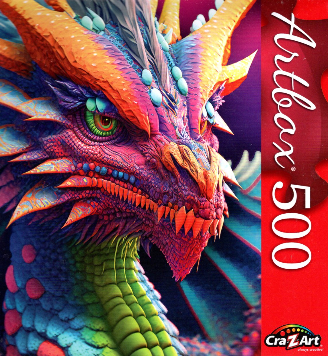 Rainbow Dragon - 500 Pieces Jigsaw Puzzle