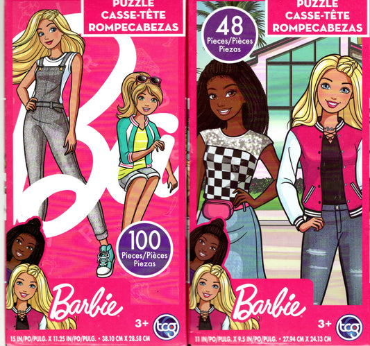 Barbie - 48 + 100 Pieces Jigsaw Puzzle (Set of 2)