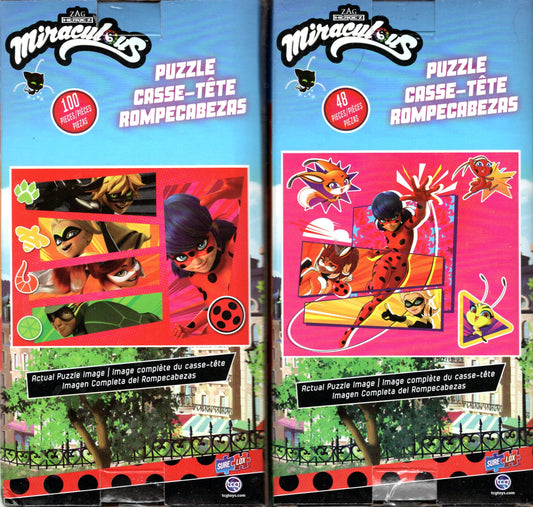 Miraculous - 48 + 100 Pieces Jigsaw Puzzle (Set of 2)