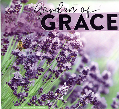 2024 Garden of Grace Full Size Wall Inspirational Calendar for Planning