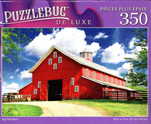 Big Red Barn - 350 Pieces Deluxe Jigsaw Puzzle