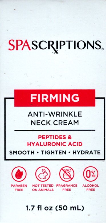 SpaS-Firming Neck Cream - Anti Wrinkle Hyaluronic Acid Peptides (Set of 2 Pack)