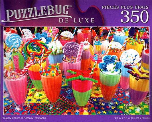 Sugary Shakes - 350 Pieces Deluxe Jigsaw Puzzle