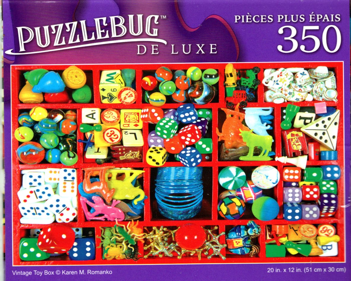 Vintage Toy Box - 350 Pieces Deluxe Jigsaw Puzzle
