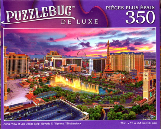 Aerial View of Las Vegas Strip, Nevada - 350 Pieces Deluxe Jigsaw Puzzle