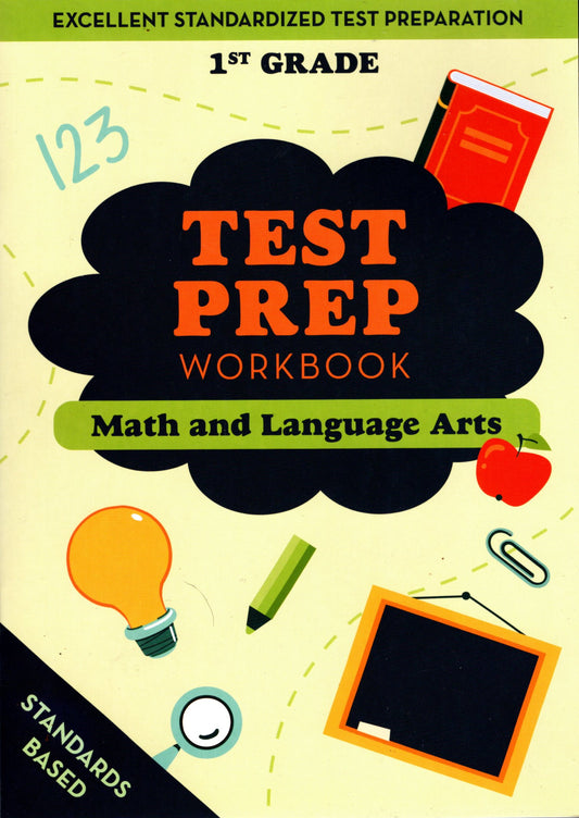1st Grade Math & Language Arts - Test Preparation Standards Based Excellent - Workbook