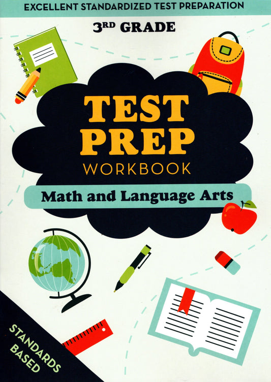 3rd Grade Math & Language Arts - Test Preparation Standards Based Excellent - Workbook