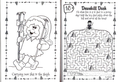 Christmas Carols & Stocking Stuffers - Jumbo Coloring & Activity Book (Set of 2)