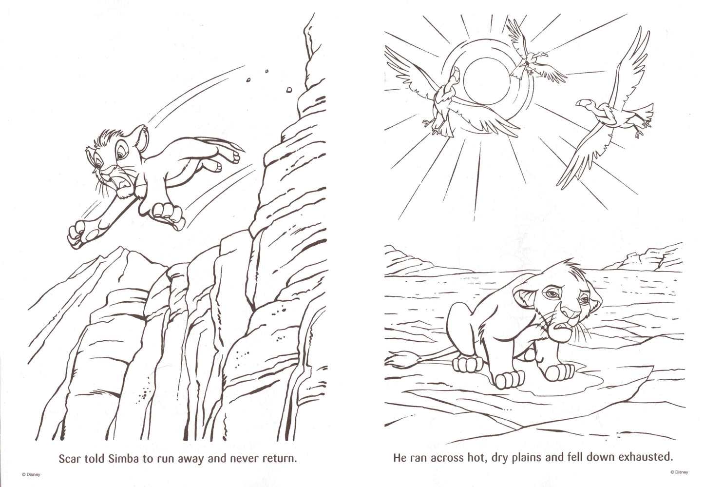Disney The Lion King - Wild Fun & Friends with the King - Coloring & Activity Book (Set of 2 Books)