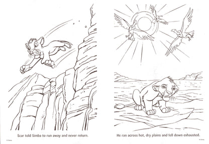 Disney The Lion King - Wild Fun & Friends with the King - Coloring & Activity Book (Set of 2 Books)
