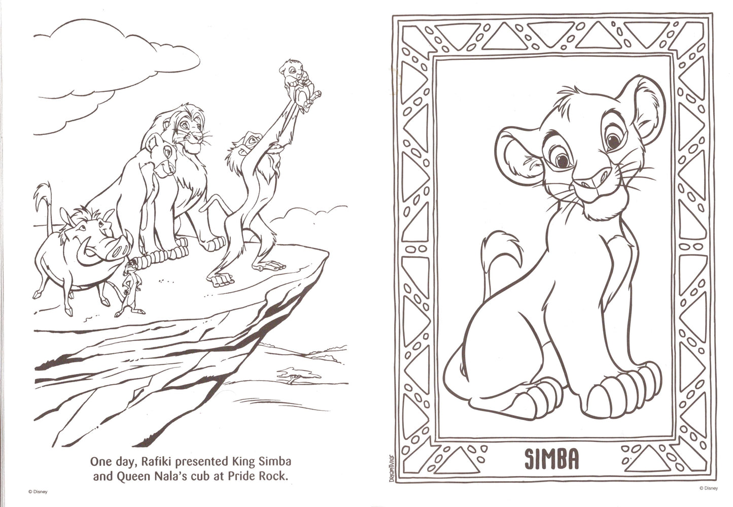 Disney The Lion King - Wild Fun & Friends with the King - Coloring & Activity Book (Set of 2 Books)