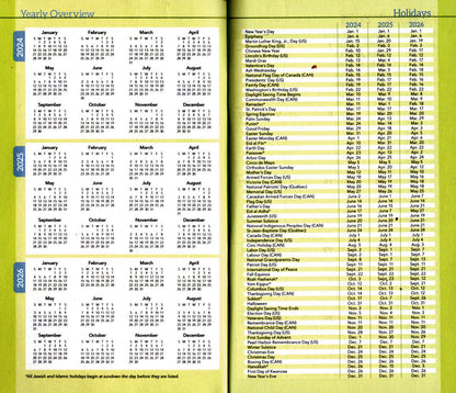 2024-2025 Value Pocket Calendar for Planning, Scheduling, and Organizing National Parks