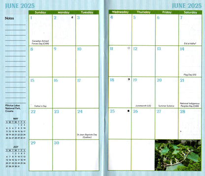 2024-2025 Value Pocket Calendar for Planning, Scheduling, and Organizing National Parks