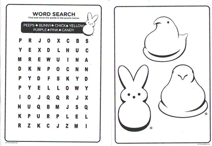 Peeps - Bonus Easter egg stands on the back - Jumbo Coloring & Activity Book (Set of 2 Books)