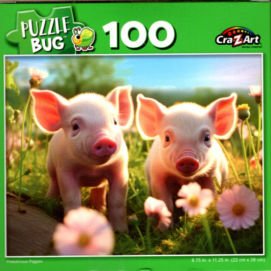 Piggies - Puzzlebug - 100 Piece Jigsaw Puzzle