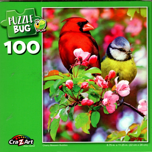 Cherry Blossom Buddies - Puzzlebug - 100 Piece Jigsaw Puzzle