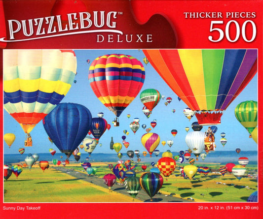 Sunny Day Takeoff - 500 Pieces Deluxe Jigsaw Puzzle