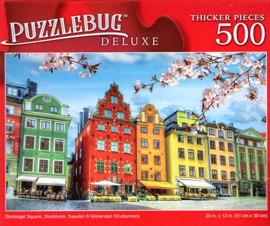 Stortorger Square, Stockholm, Sweden - 500 Pieces Deluxe Jigsaw Puzzle