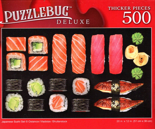 Japanese Sushi Set - 500 Pieces Deluxe Jigsaw Puzzle