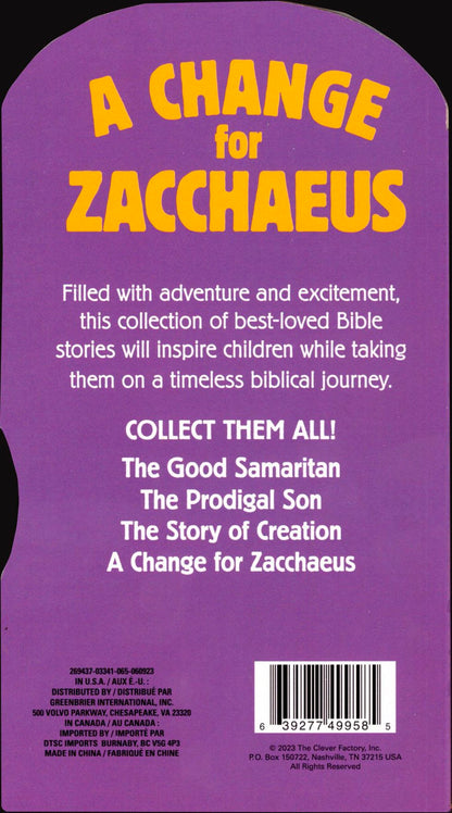 A Change for Zacchaeus, The Prodigal Son, The Story of Creation, The Good Samaritan - Book Set