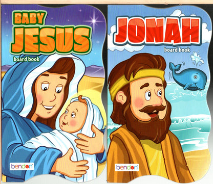 Baby Jesus & Jonah - Children's Board Book (Set of 2 Books)