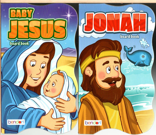 Baby Jesus & Jonah - Children's Board Book (Set of 2 Books)