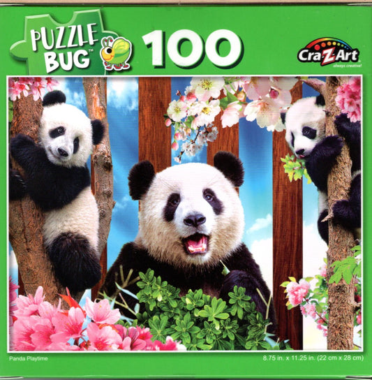 Panda Playtime - 100 Piece Jigsaw Puzzle
