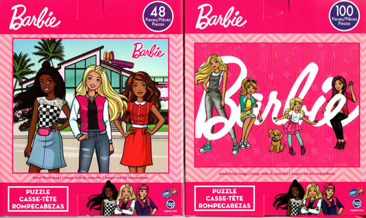 Barbie - 48 and 100 Pieces Jigsaw Puzzle (Set of 2 Pack)