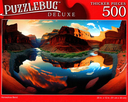 Horseshoe Bend - 500 Pieces Deluxe Jigsaw Puzzle