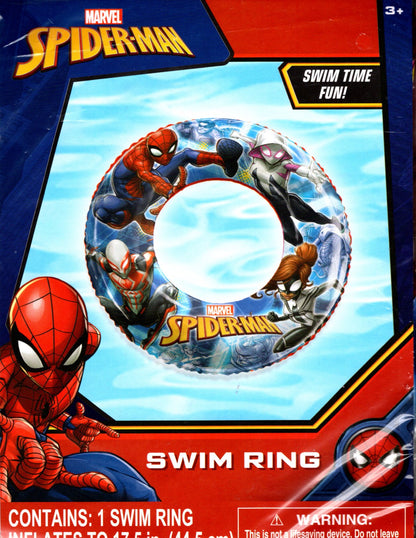Spider-Man - Swim Ring 17.5` & 2 Arm Floats Swim 5.8 in