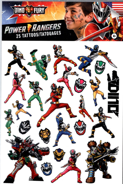 Savvi - Mighty Dino & Dino Fury - 25 Tattoos Tatouages (Set of 2)