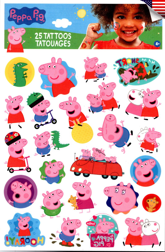 Savvi - Peppa Pig- 25 Tattoos Tatouages