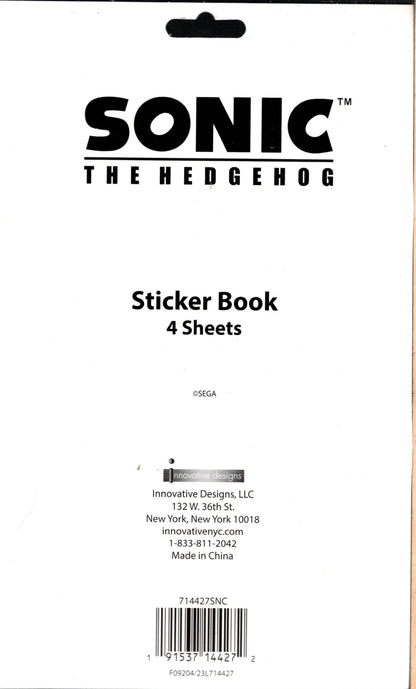 Sonic the Hedgehog - Sticker Book 4 Sheets over 300 Stickers (Set of 2 Pack)