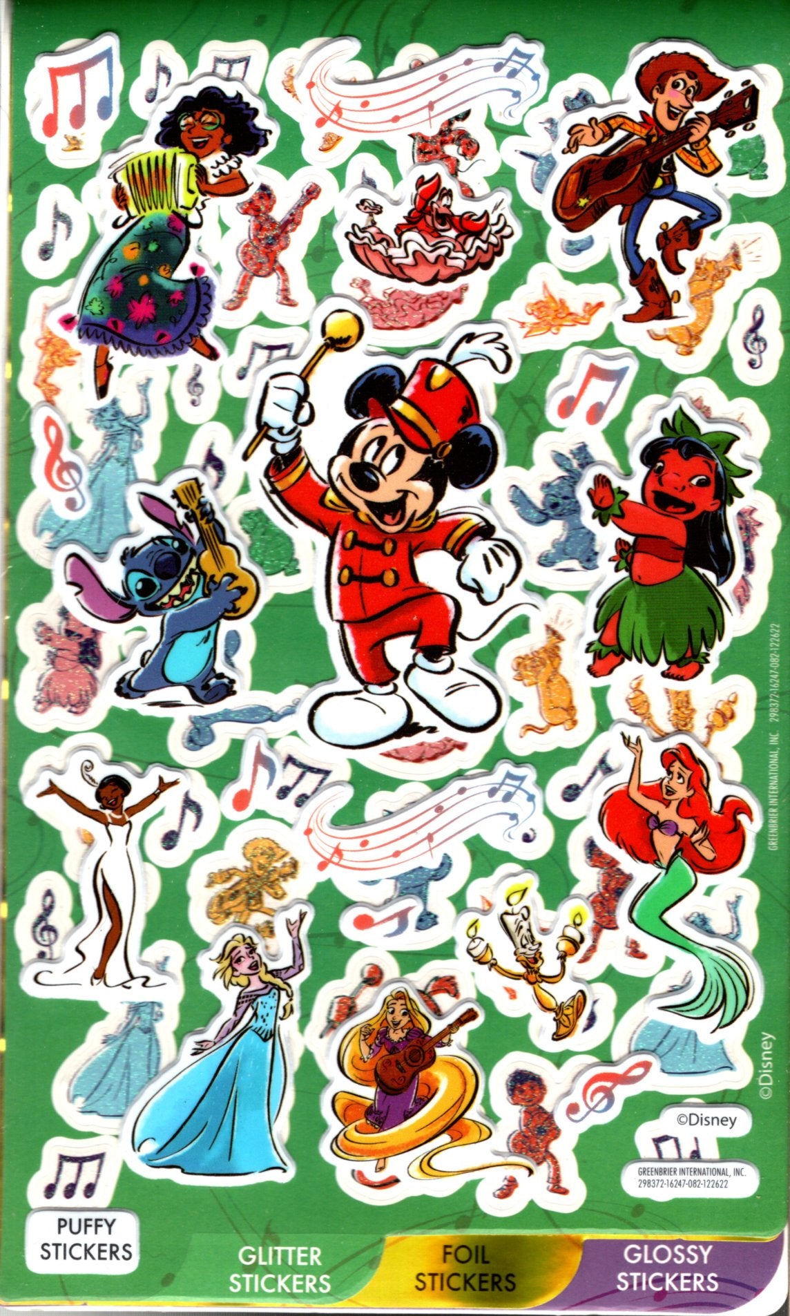 Disney Mickey - Sticker Collection 4 Sheets - over 150 + 150 Stickers Set of 2