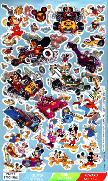Disney Mickey - Sticker Collection 4 Sheets - over 150 + 150 Stickers Set of 2