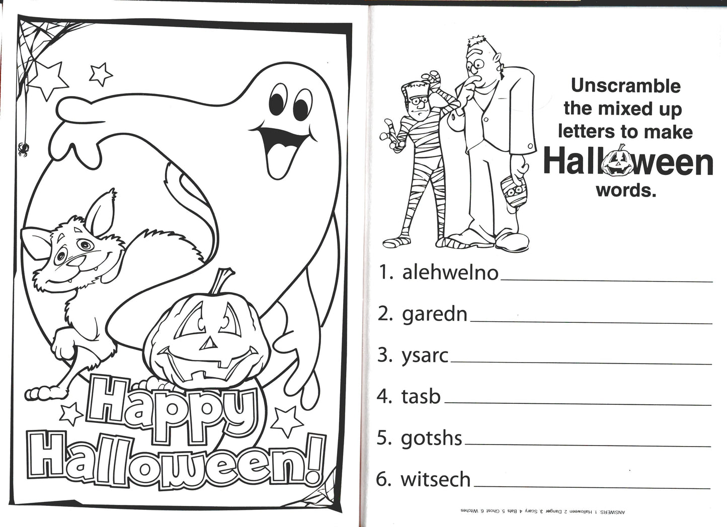 Halloween - Jumbo Coloring & Activity Book (Set of 2 Books)