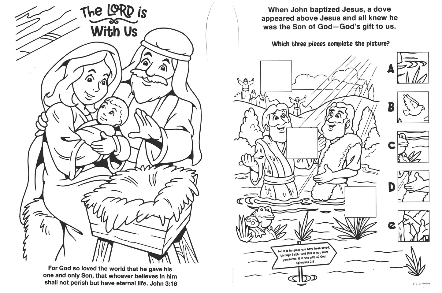 Bible Fun - Read and Color - Coloring & Activity Book - (Set of 4) v6