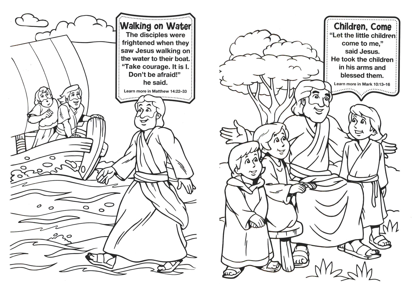Bible Fun - Read and Color - Coloring & Activity Book - (Set of 4) v6