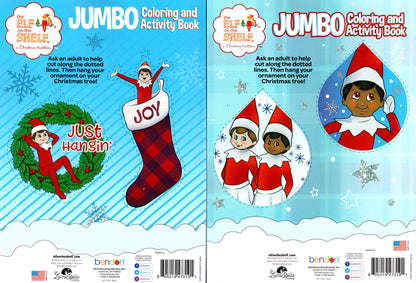 The Elf on The Shelf - Holiday and Christmas - Jumbo Coloring & Activity Book (Set of 2 Books) v4