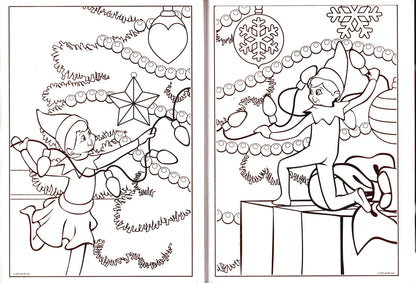 The Elf on The Shelf - Holiday and Christmas - Jumbo Coloring & Activity Book (Set of 2 Books) v4