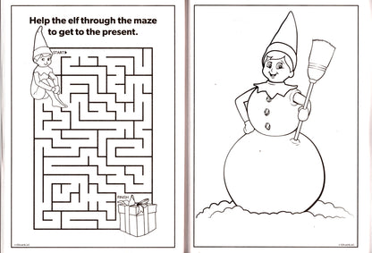 The Elf on The Shelf - Holiday and Christmas - Jumbo Coloring & Activity Book (Set of 2 Books) v4