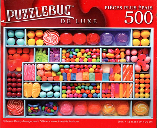 Delicious Candy Arrangement - 500 Pieces Deluxe Jigsaw Puzzle