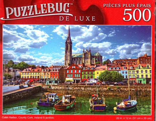 Cobh Harbor, County Cork, Ireland - 500 Pieces Deluxe Jigsaw Puzzle