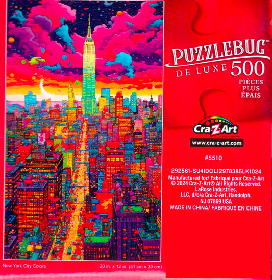 New York City Colors - 500 Pieces Deluxe Jigsaw Puzzle