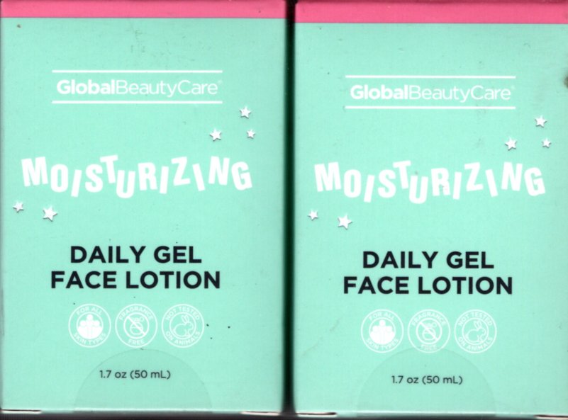 Global Beauty Care Moisturizing Daily Gel 1,7fl oz 50ml (Set of 2 Pack)